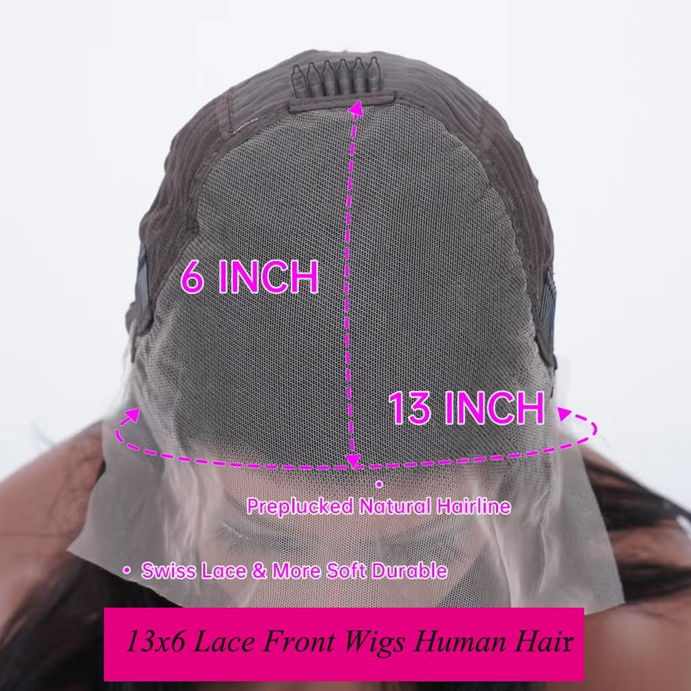 Highlight Honey Blonde Deep Wave Lace Front Wig 13×6 Ombre P4/27 Highlight Colored Lace Front Wigs Human Hair Pre Plucked Bleached Knots 200% Density (13X6 Honey Deep, 18 Inch)