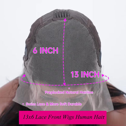 Highlight Honey Blonde Deep Wave Lace Front Wig 13×6 Ombre P4/27 Highlight Colored Lace Front Wigs Human Hair Pre Plucked Bleached Knots 200% Density (13X6 Honey Deep, 18 Inch)